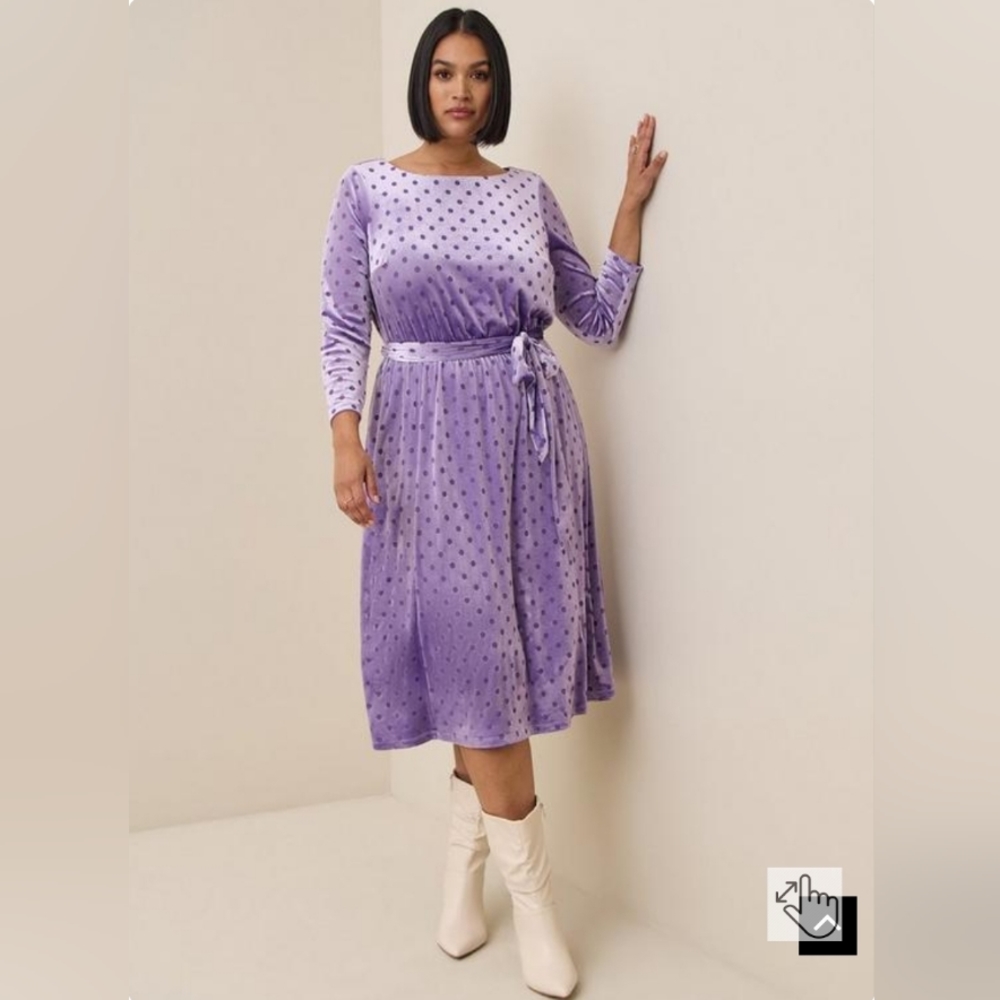 Velvet Purple Dress